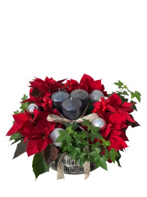 Centro de navidad decorado