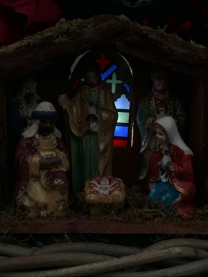 Belén en centro de flor de pascua (DISPONIBLE SOLO PARA MADRID) Belén en centro de flor de pascua (DISPONIBLE SOLO PARA MADRID)